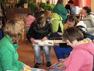 Specjalny Ośrodek Wychowawczy - Z wizytą w Miejskiej Bibliotece Publicznej w Łukowie